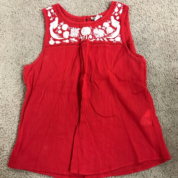 Lucky Brand Tops - Lucky Brand Red Tank Top - Like New Never Worn Lucky Brand Tops - Lucky Brand Red Tank Top - Like New Never Worn